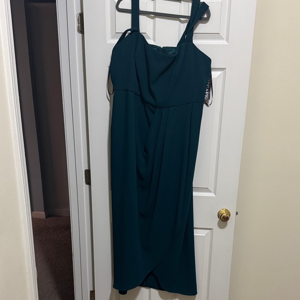 Xscape Teal Midi Dress